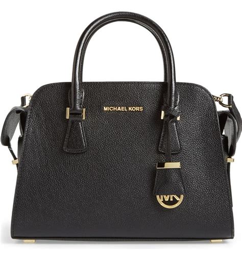 michael kors harper medium leather satchel|Michael Kors leather satchel large.